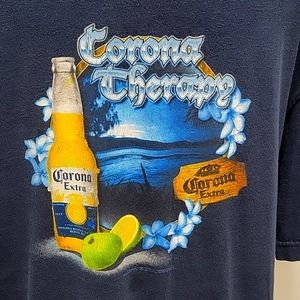 Alstyle Apparel & Activewear Carona Therapy T-shirt Men's Size XL Navy Blue